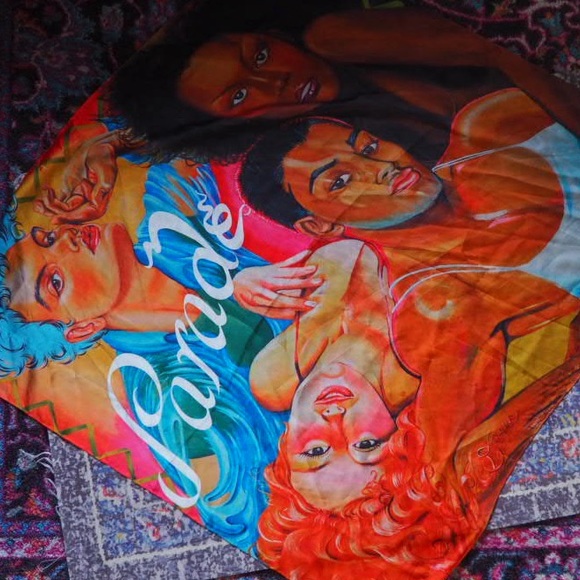 Parade square souvenir scarf - Picture 3 of 4